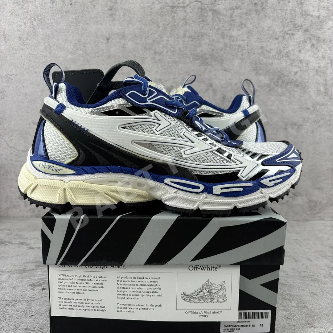 오프화이트 비 라이트 백 202391 Off White Be Right Back White Blue Black 상세 이미지 1