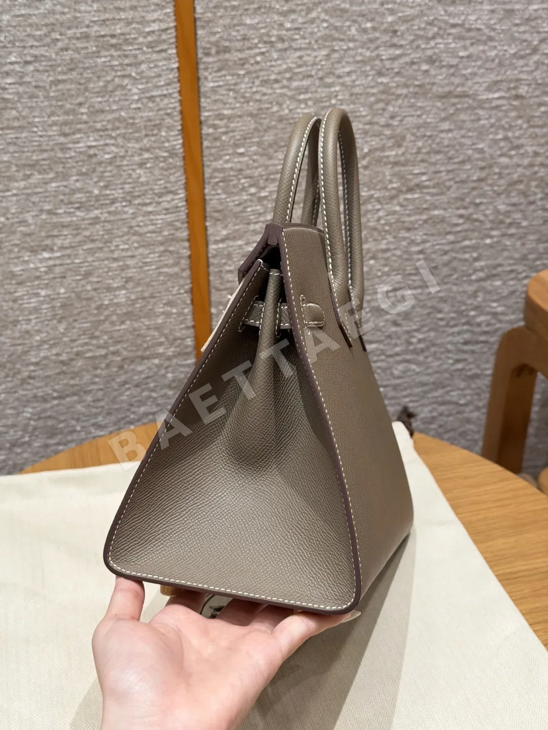 에르메스 버킨 엡솜 가죽 가방 상세 이미지 4