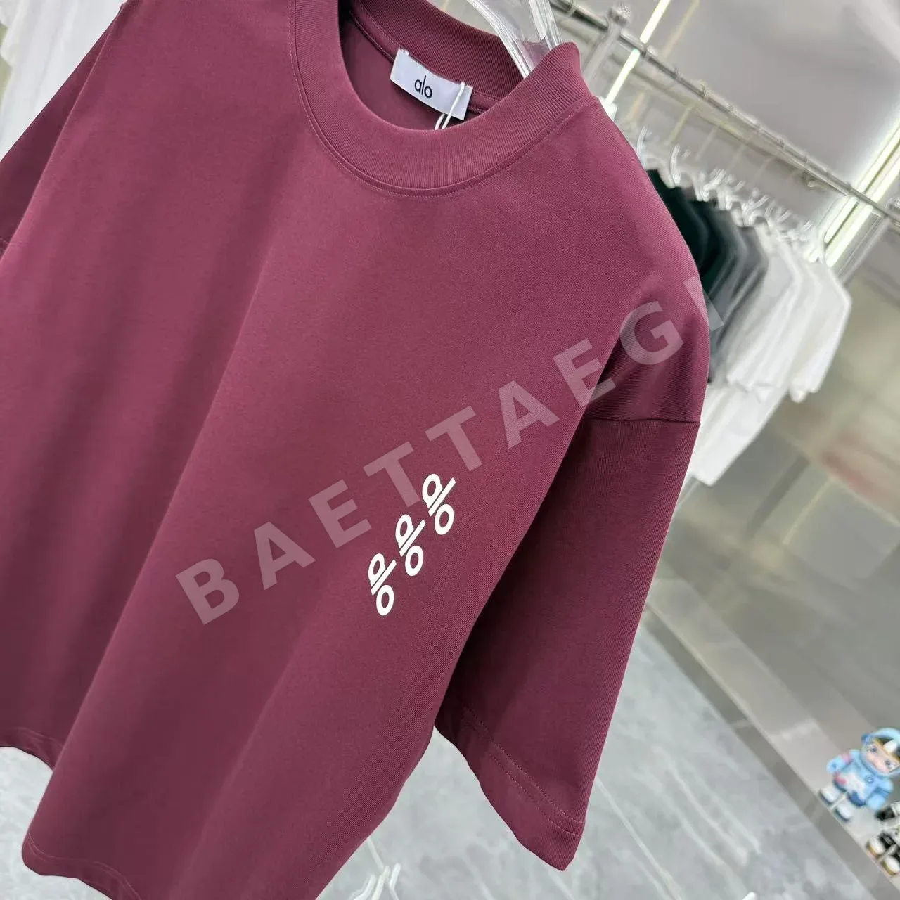 알로 남녀공용 루즈핏 반팔 티셔츠 상세 이미지 4