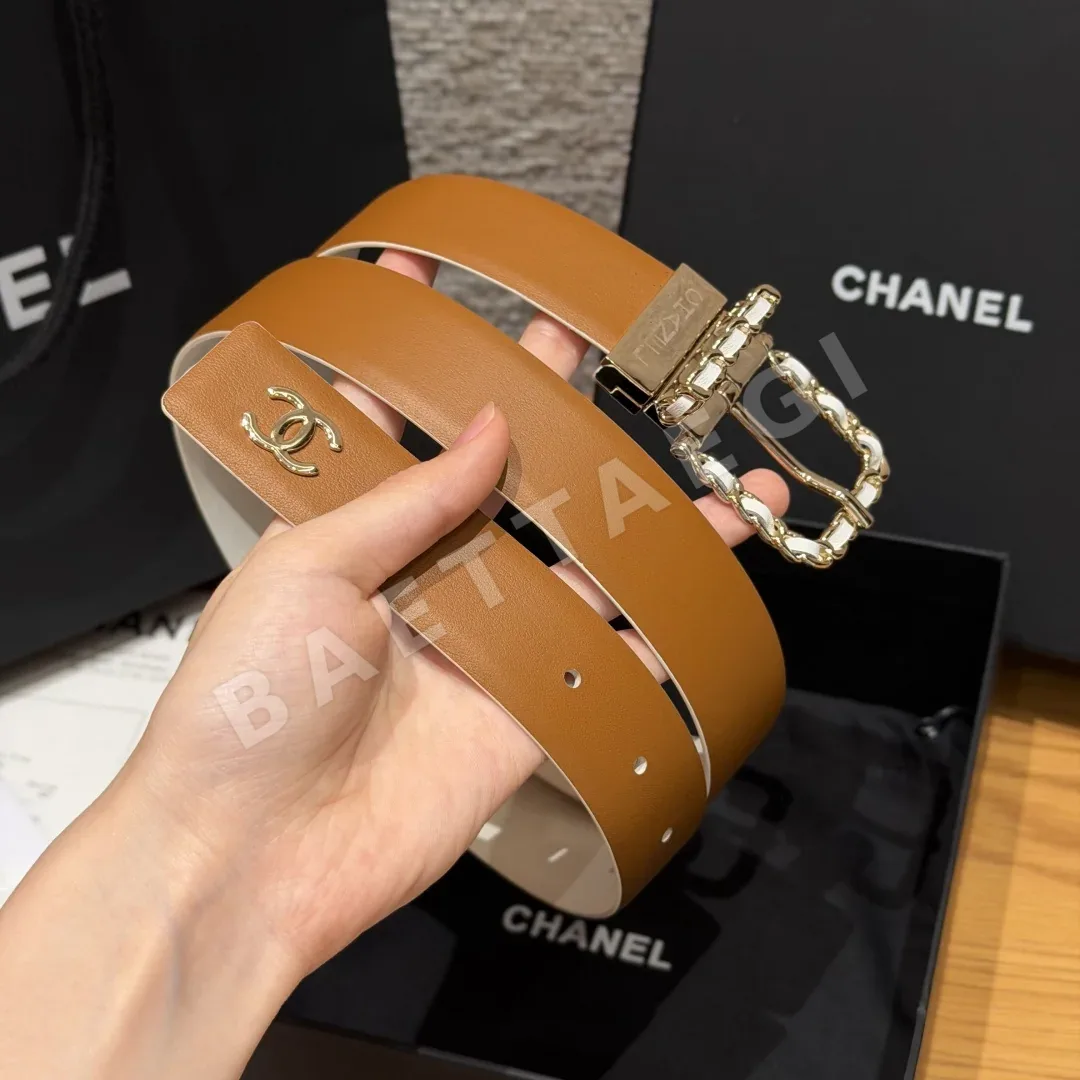 샤넬 카프스킨 메탈 리버시블 벨트 30mm 상세 이미지 2