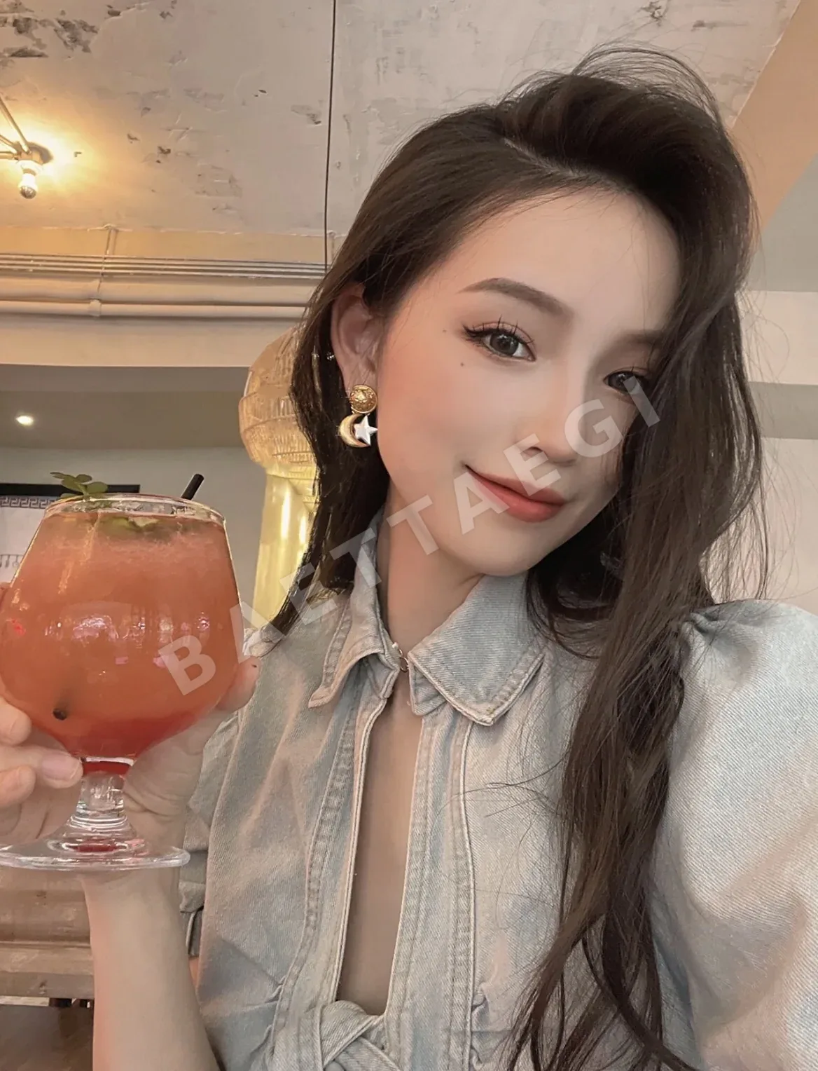 셀린느 별 달 모티브 골드 실버 귀걸이 상세 이미지 3