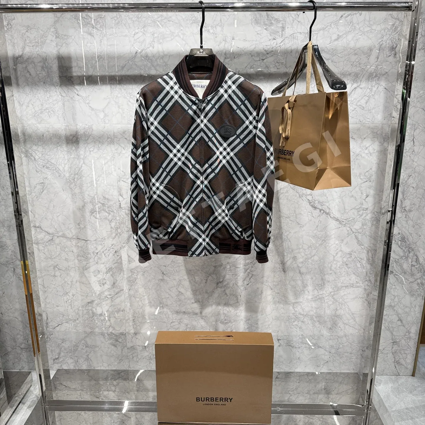 버버리 자카드 원단 재킷 19411 Burberry
