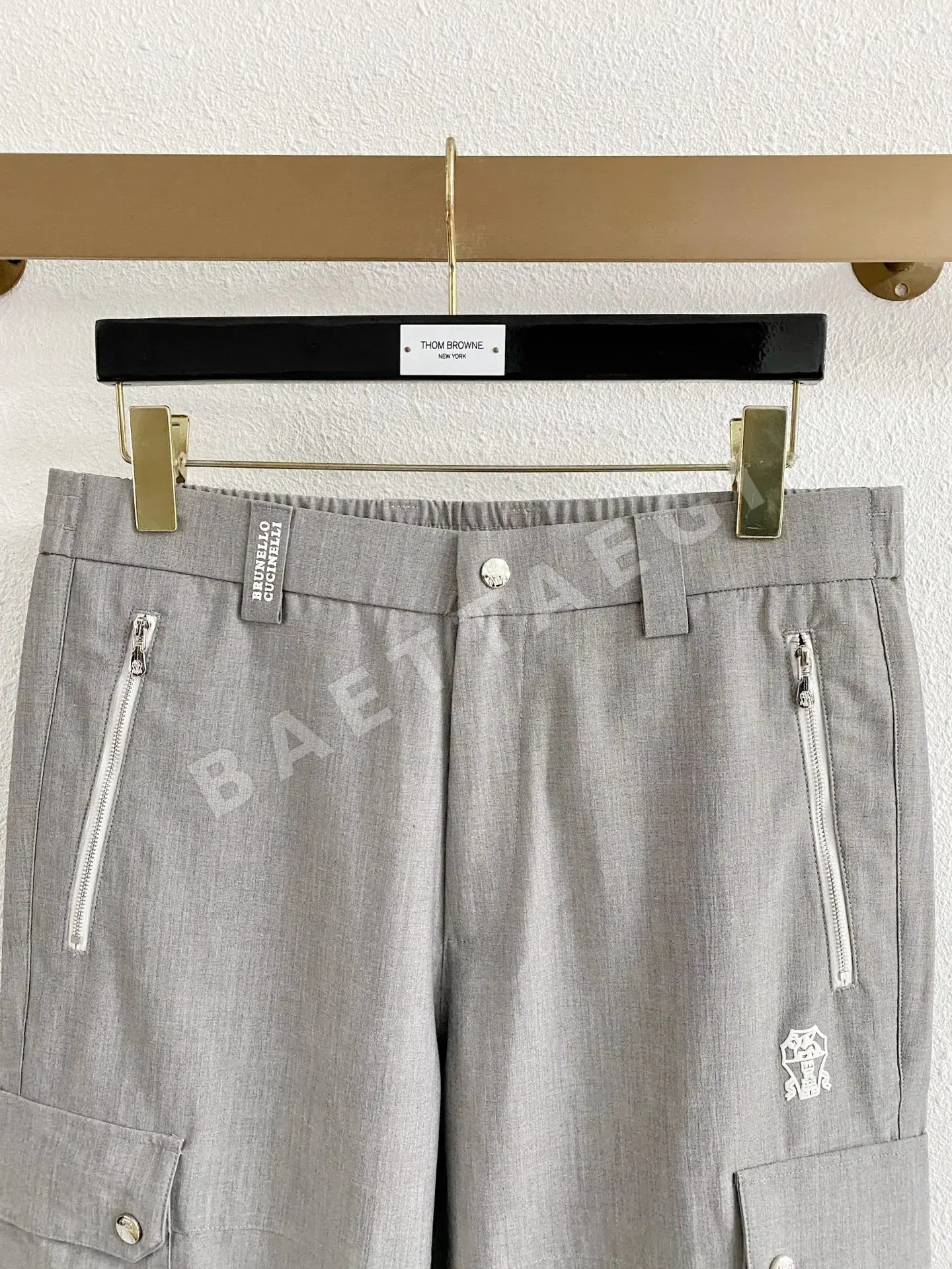브루넬로쿠치넬리 천연 식물 섬유 남성 바지 상세 이미지 2