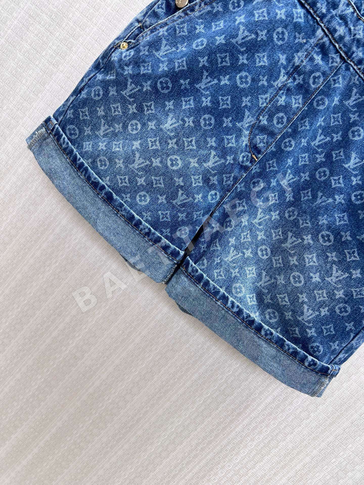 루이비통 모노그램 데님 스트랩 원피스 상세 이미지 7