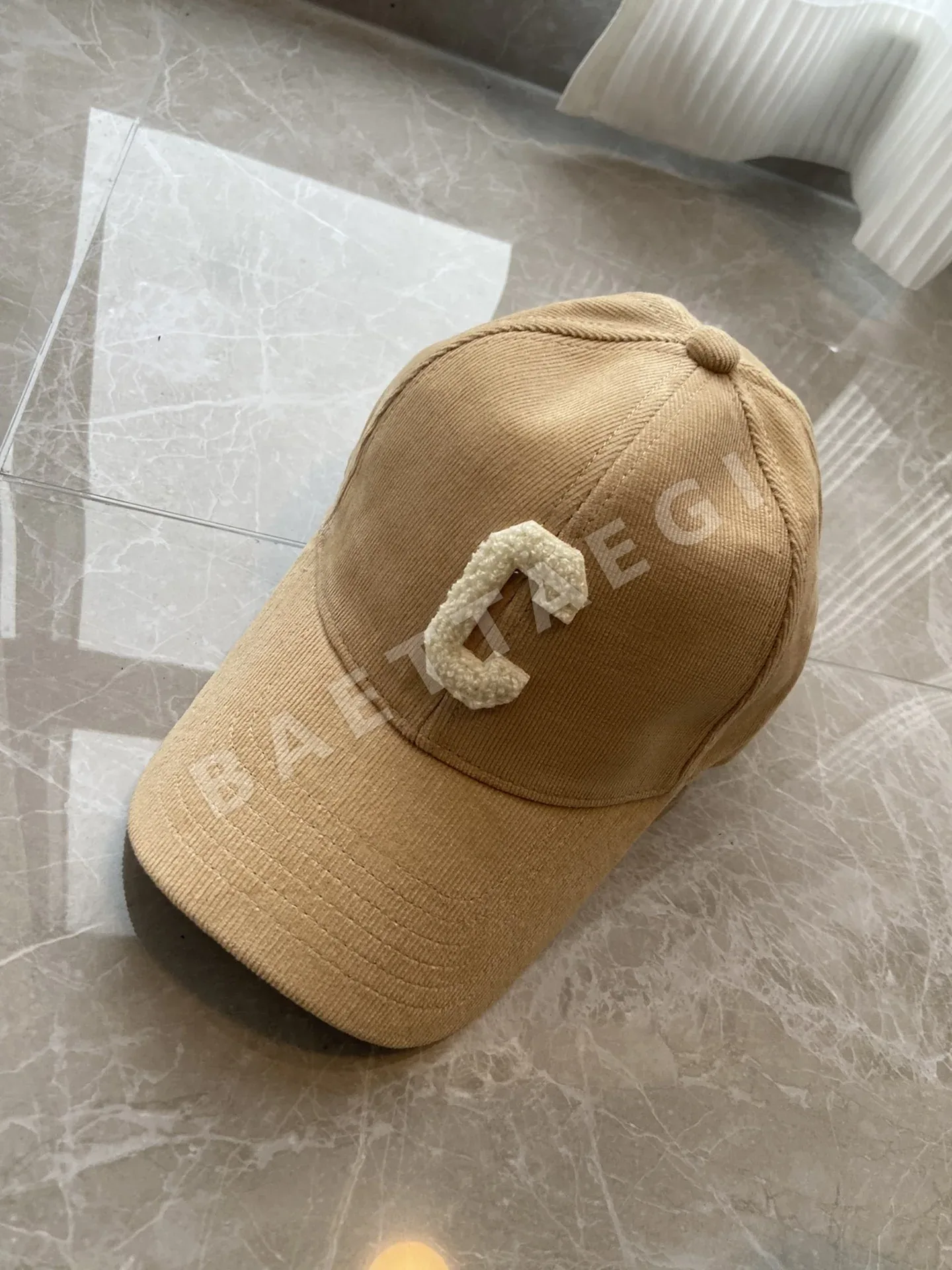 셀린느 코듀로이 베이스볼캡 83146