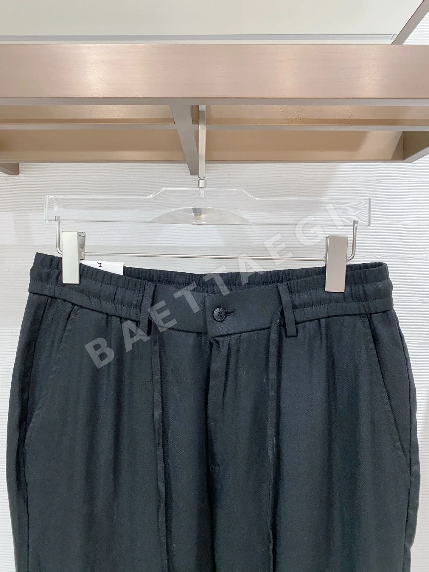 브루넬로쿠치넬리 남성 린넨 드로스트링 캐주얼 바지 상세 이미지 3