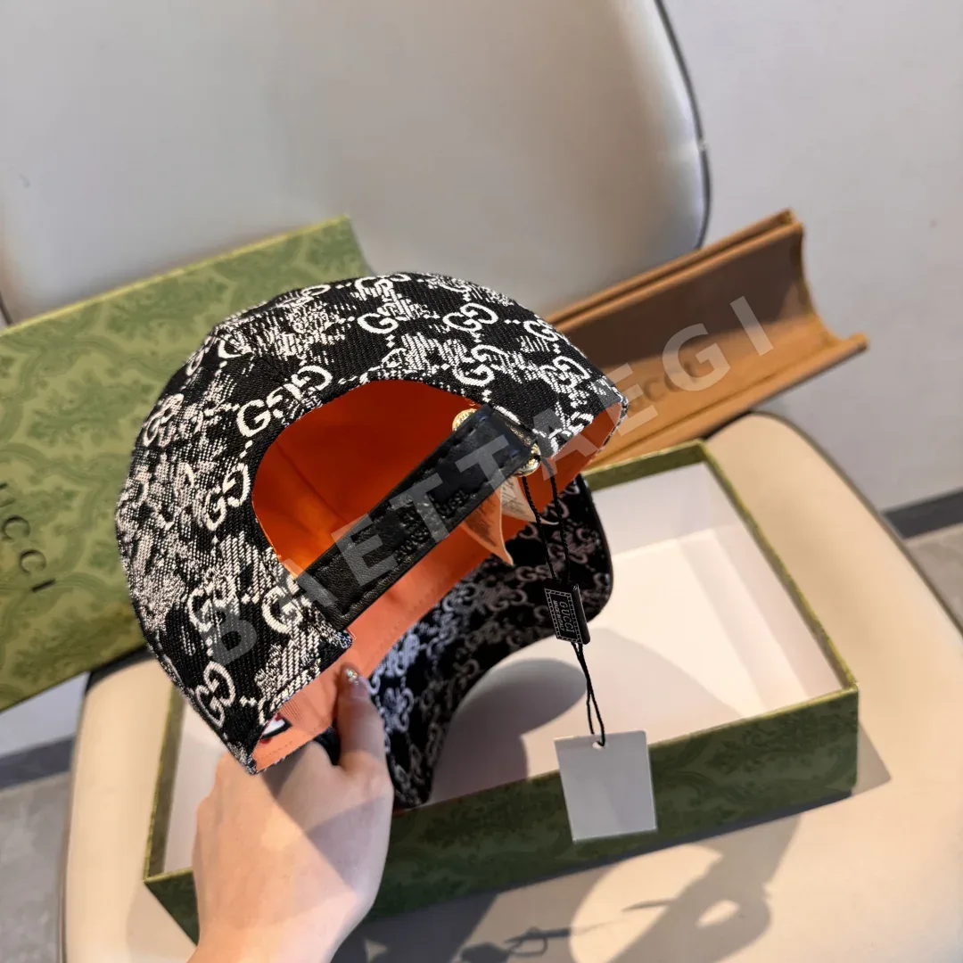 구찌 더블 G 데님 자카드 야구모자 상세 이미지 8