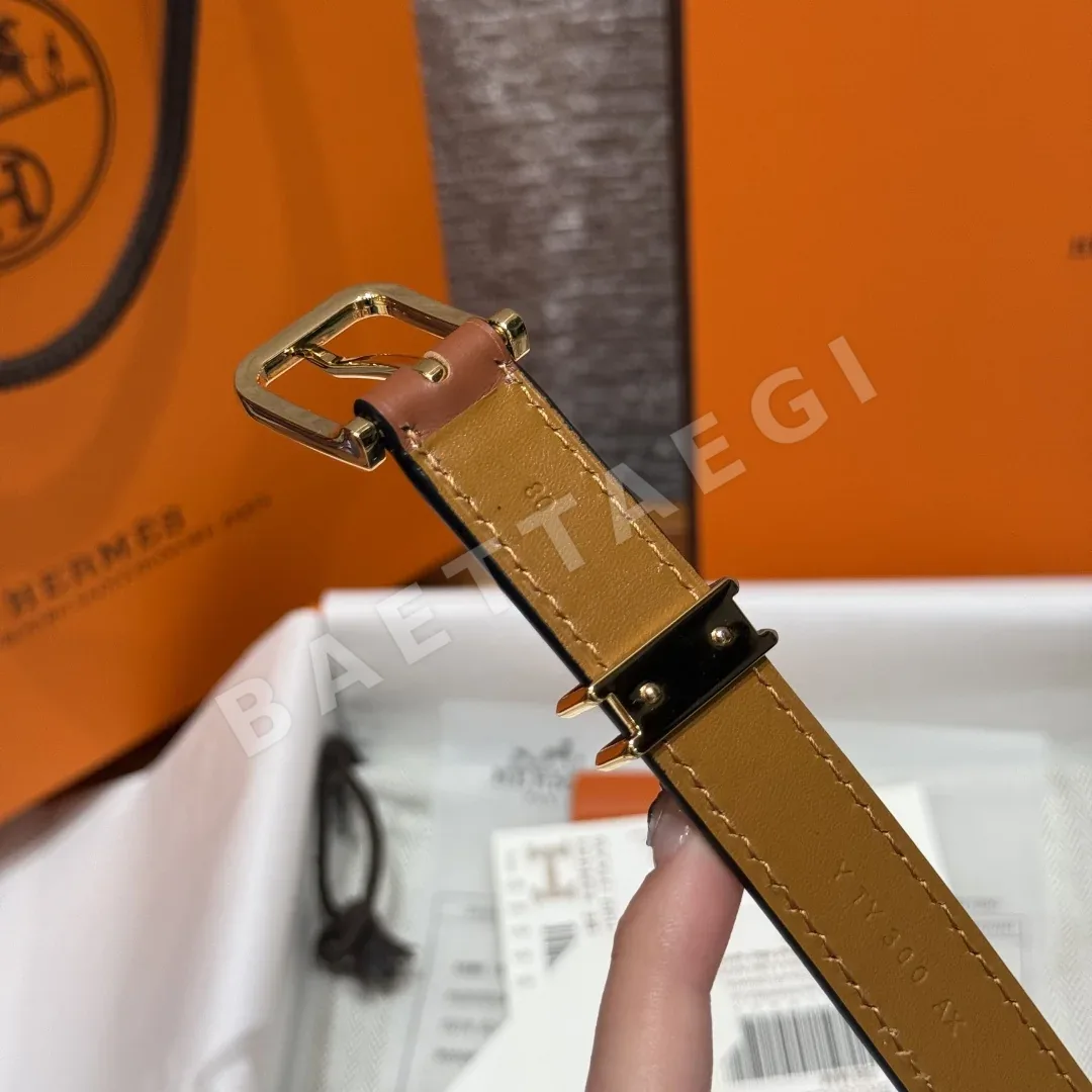 에르메스 미니 크로 카프스킨 벨트 상세 이미지 7