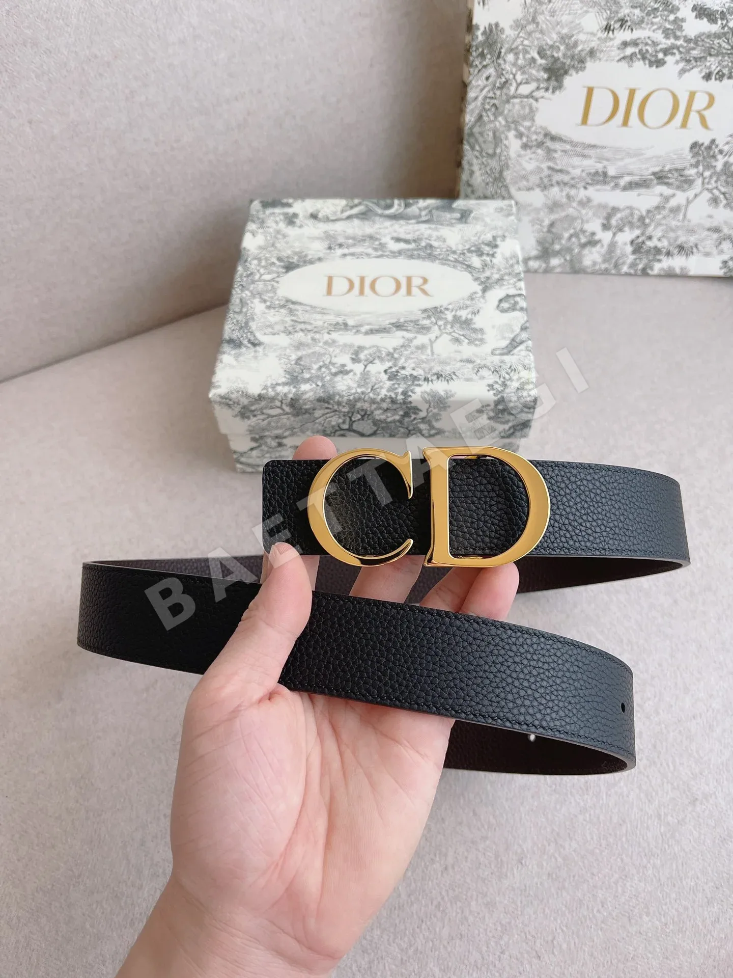디올 CD 로고 남성용 벨트 60088