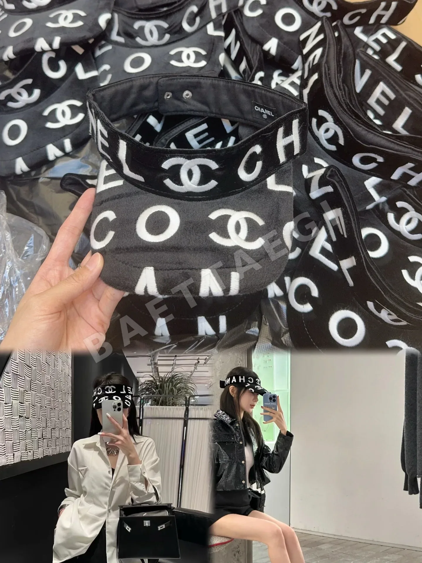 샤넬 바이저 모자 상세 이미지 12