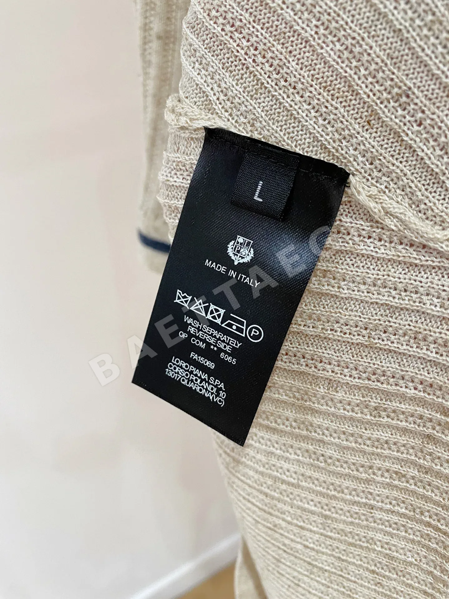 로로피아나 남성 린넨 혼방 반팔 티셔츠 상세 이미지 10