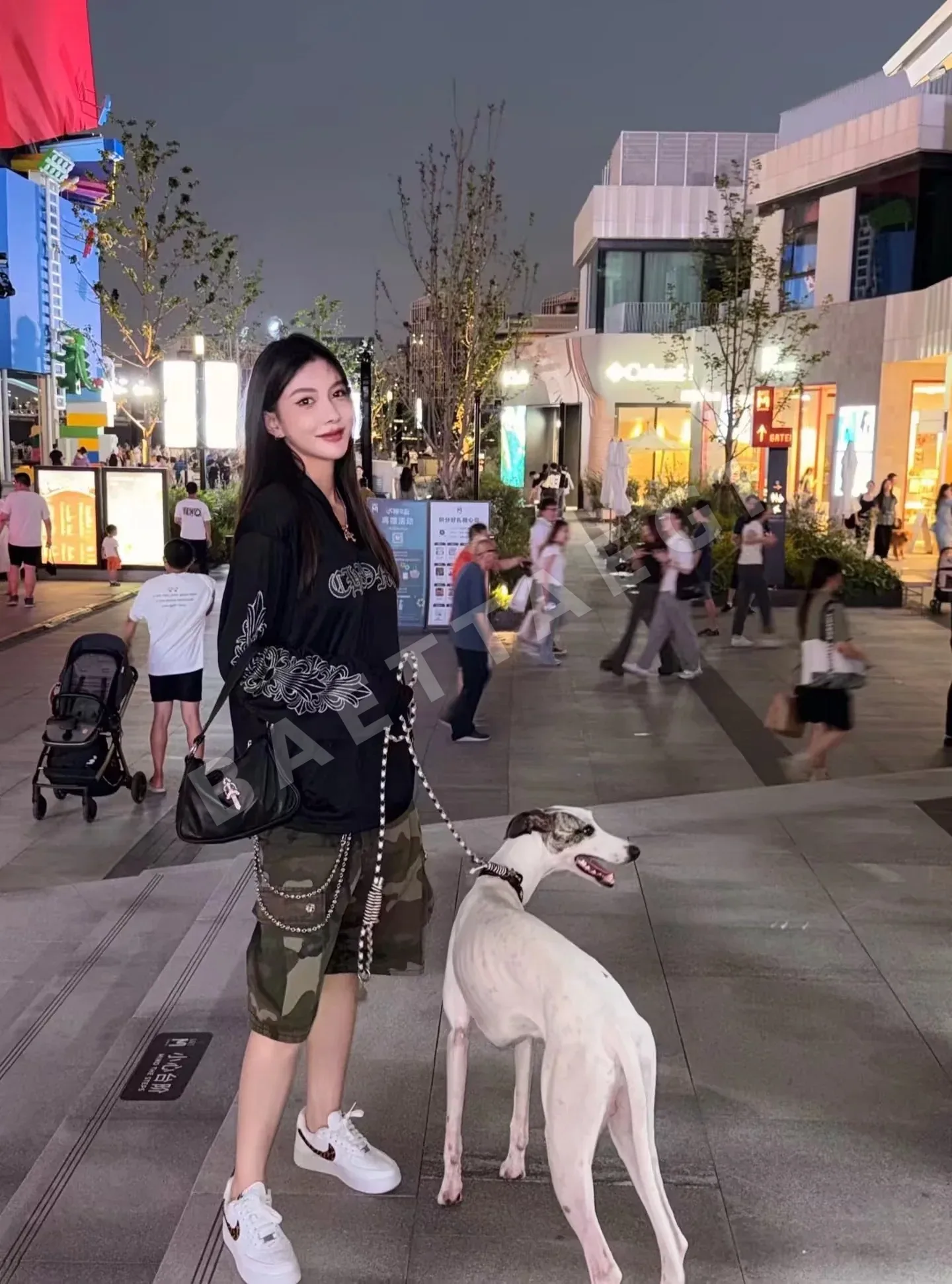 크롬하츠 실버 카모플라주 코튼 카고 반바지 상세 이미지 2
