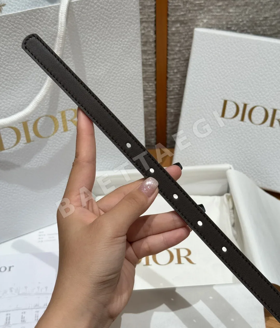 디올 르 누도 드 벨트 20mm 가죽 벨트 상세 이미지 8