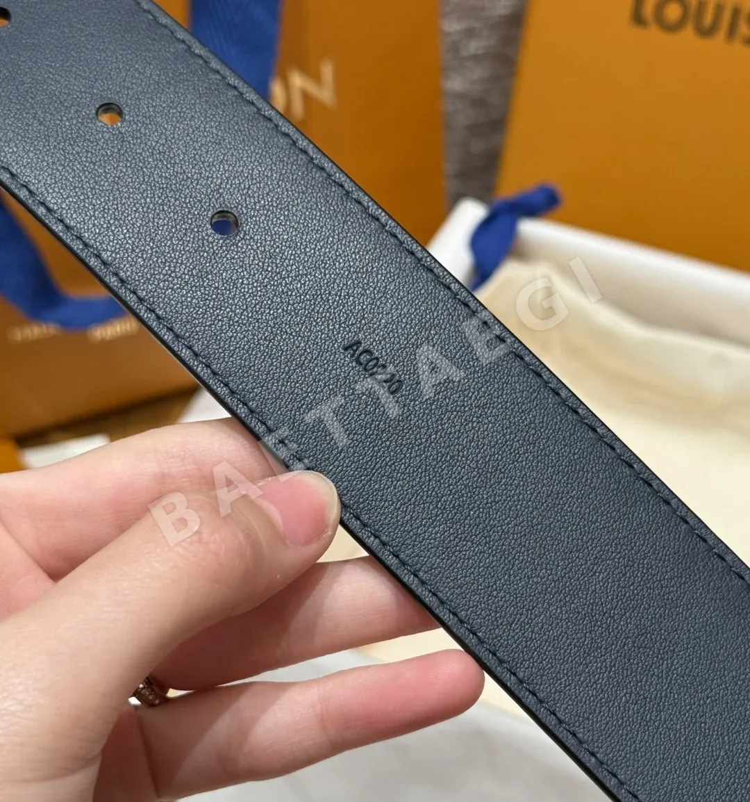 루이비통 이니셜 40mm 리버시블 다미에 에베느 벨트 상세 이미지 9