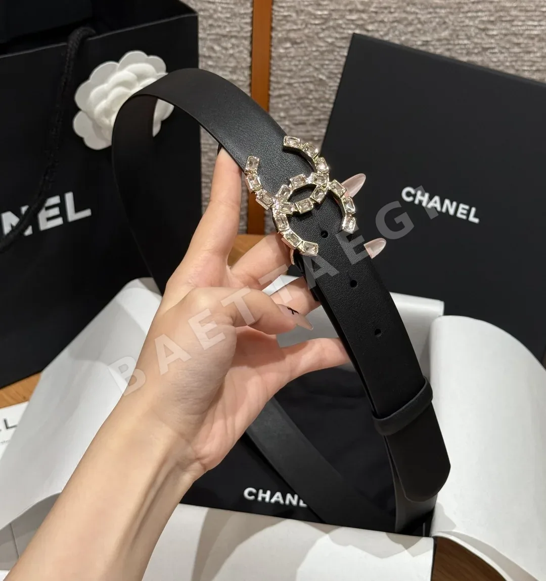 샤넬 클래식 더블 C 라인스톤 벨트 상세 이미지 3