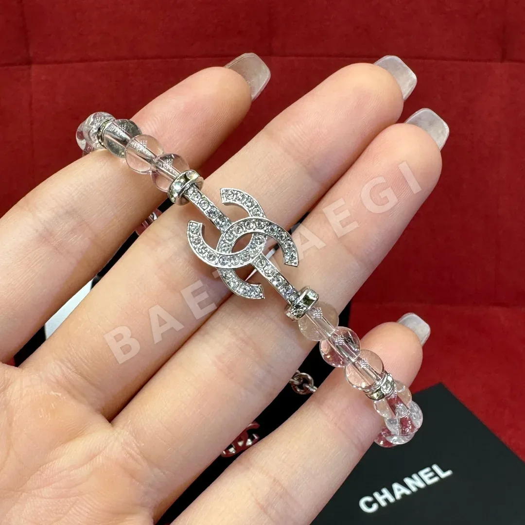 샤넬 더블 C 크리스탈 팔찌 상세 이미지 3