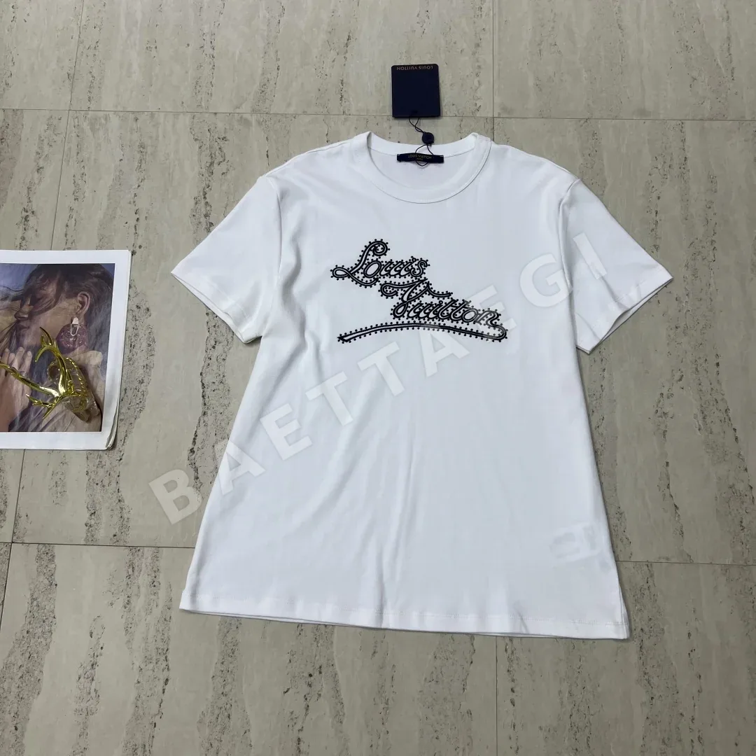 루이비통 여성 크루넥 반팔 티셔츠 상세 이미지 5