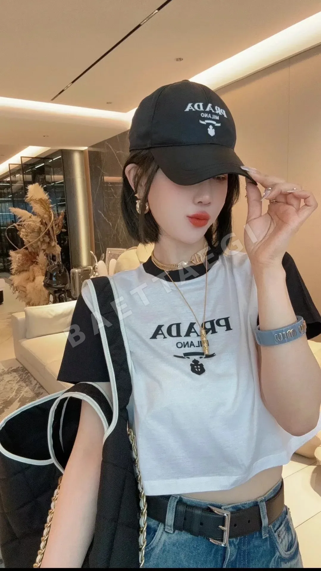 프라다 나일론 야구모자 상세 이미지 8