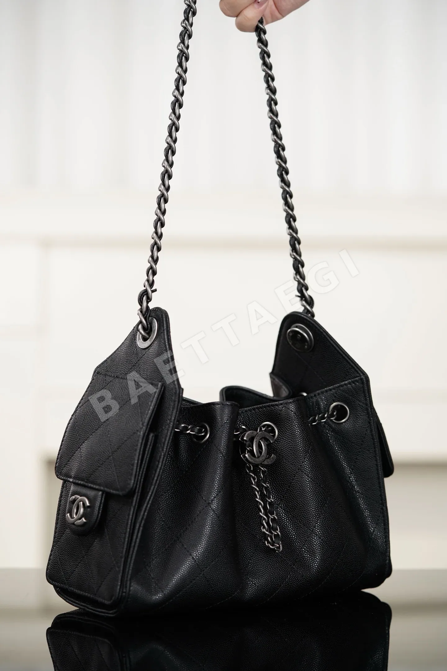 샤넬 25백 미니 블랙 은장 가방 86654 Chanel Bag 상세 이미지 3
