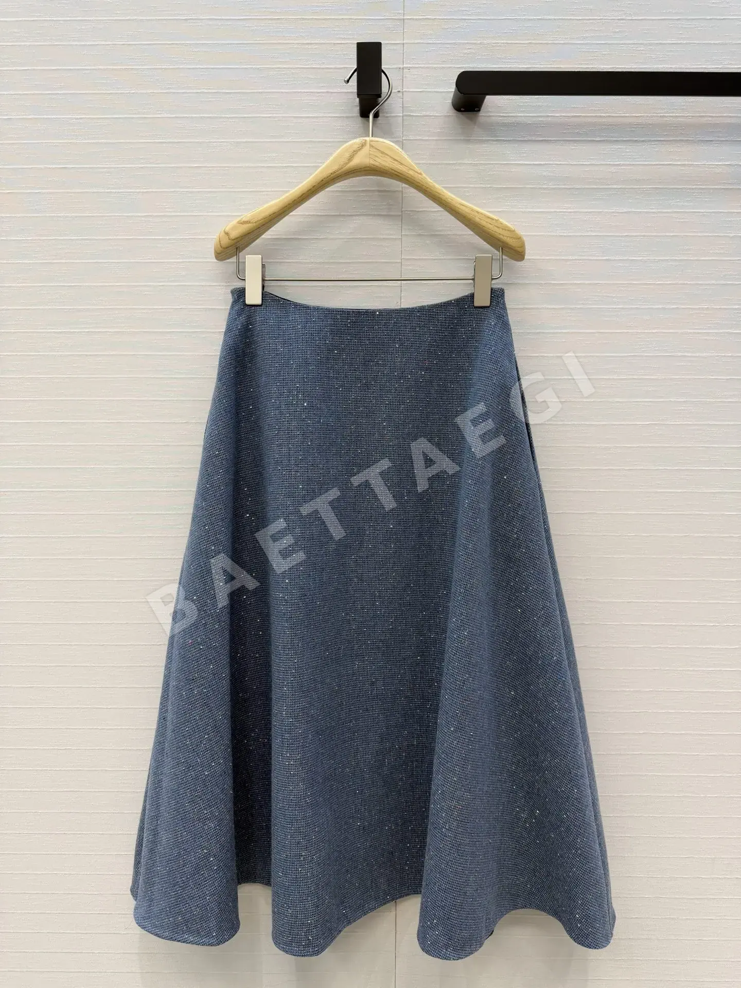 디올 블루 도트 롱 스커트 상세 이미지 9