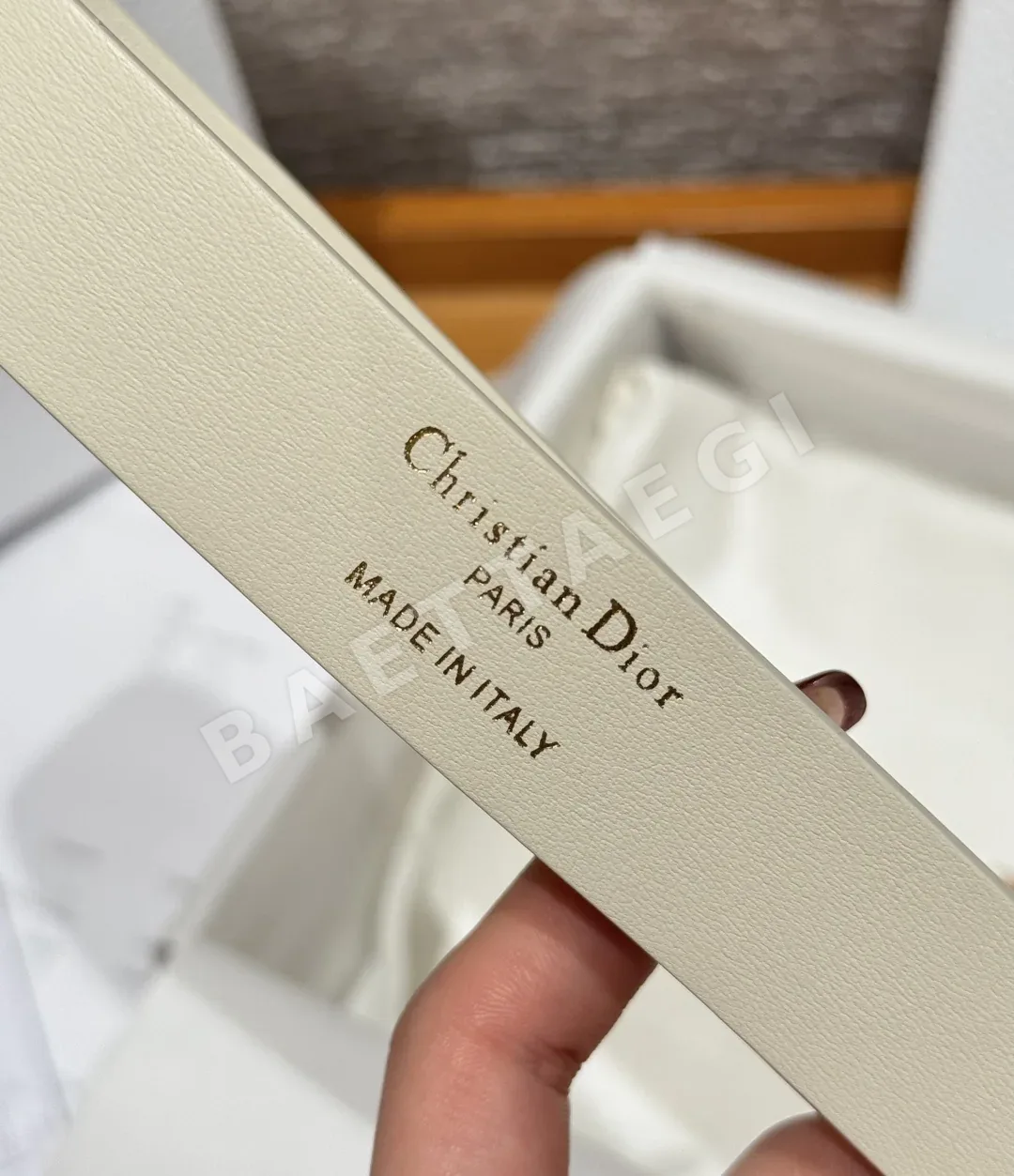 디올 CD 버클 양면 소가죽 벨트 상세 이미지 9