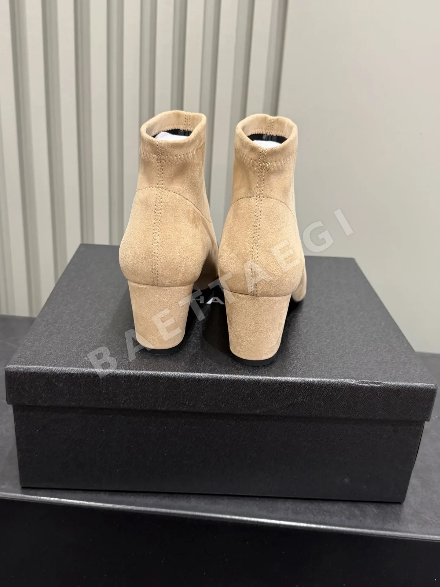 샤넬 부츠 스웨이드 스퀘어 토 상세 이미지 8