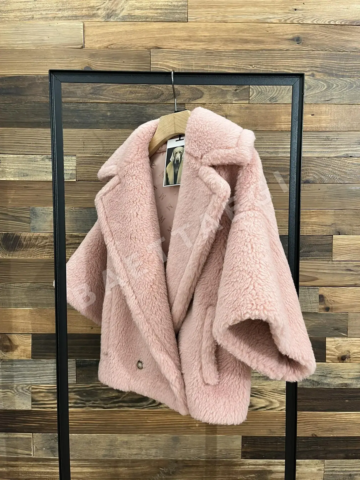 막스마라(Max Mara)의 테디베어 케이프/숏 코트 상세 이미지 2