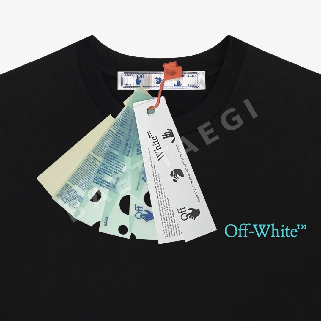 오프화이트 남성 반팔 티셔츠 상세 이미지 4