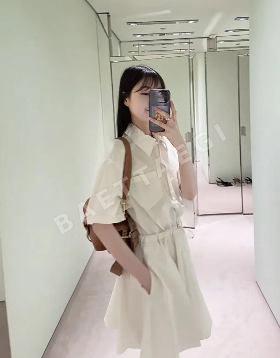 프라다 화이트 셔츠 원피스 상세 이미지 6