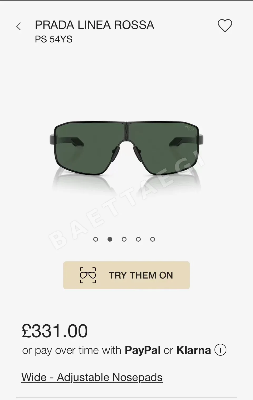 프라다 선글라스 74473 Prada Sunglasses 상세 이미지 2