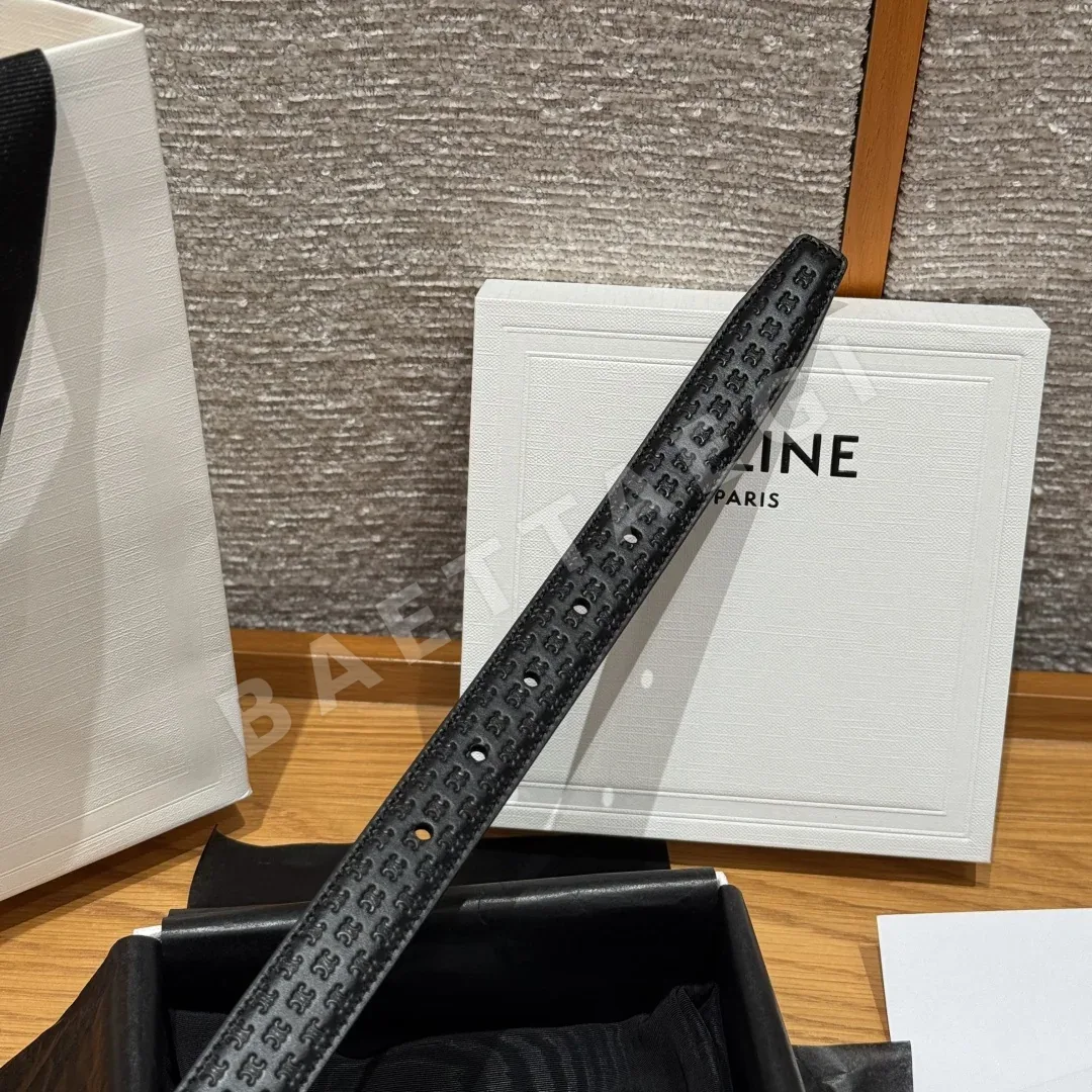 셀린느 개선문 엠보싱 카프스킨 여성 벨트 상세 이미지 7
