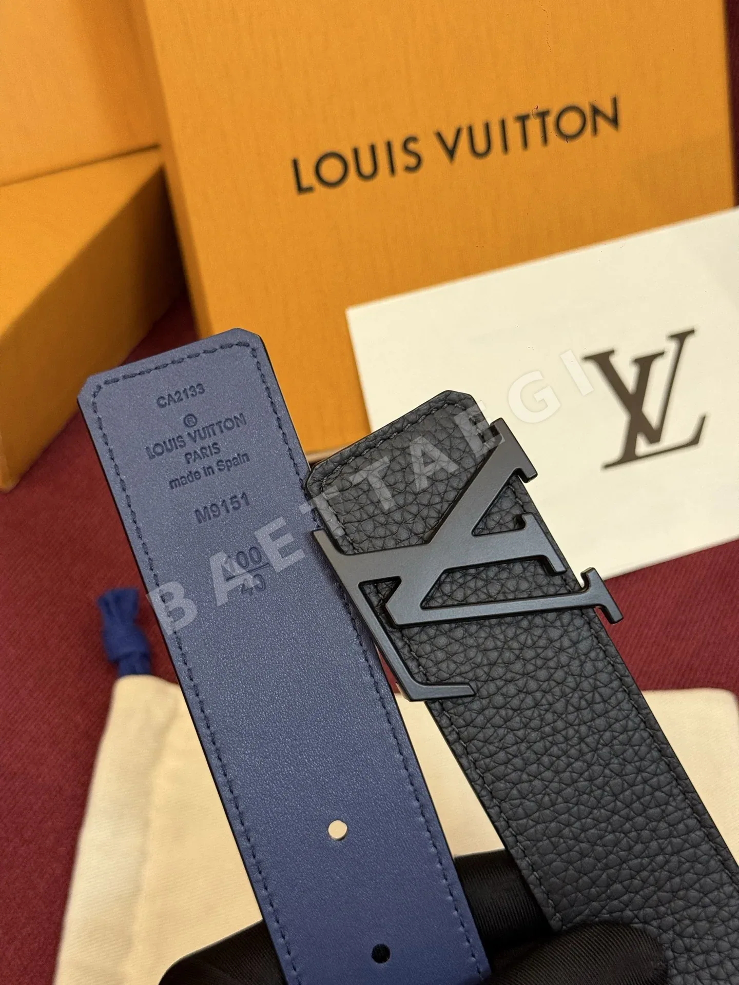 루이비통 다미에 LV 리버시블 벨트 상세 이미지 4