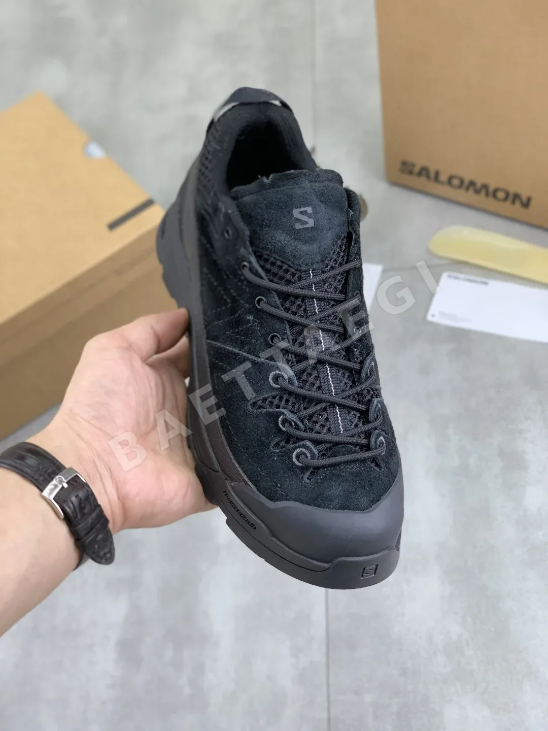 살로몬 XT-4 뮬 스웨이드 메시 여성 신발 23925