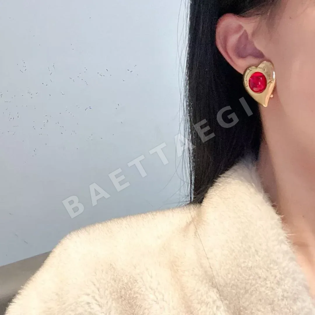 생로랑 사각 원형 디자인 귀걸이 65508