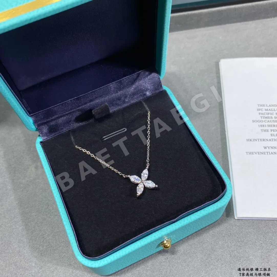 티파니 마키즈 컷 925 스털링 실버 목걸이 상세 이미지 8