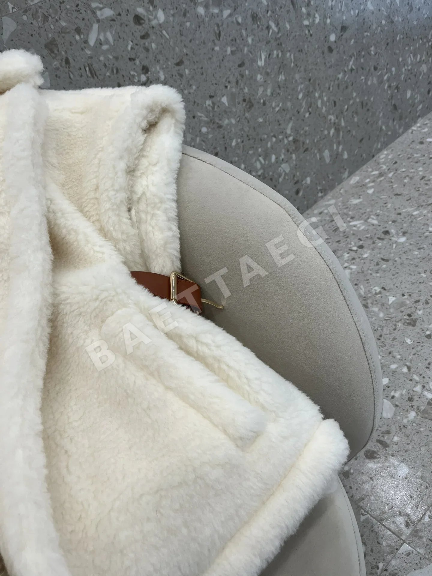 막스마라 알파카 울 테디베어 케이프 자켓 상세 이미지 8