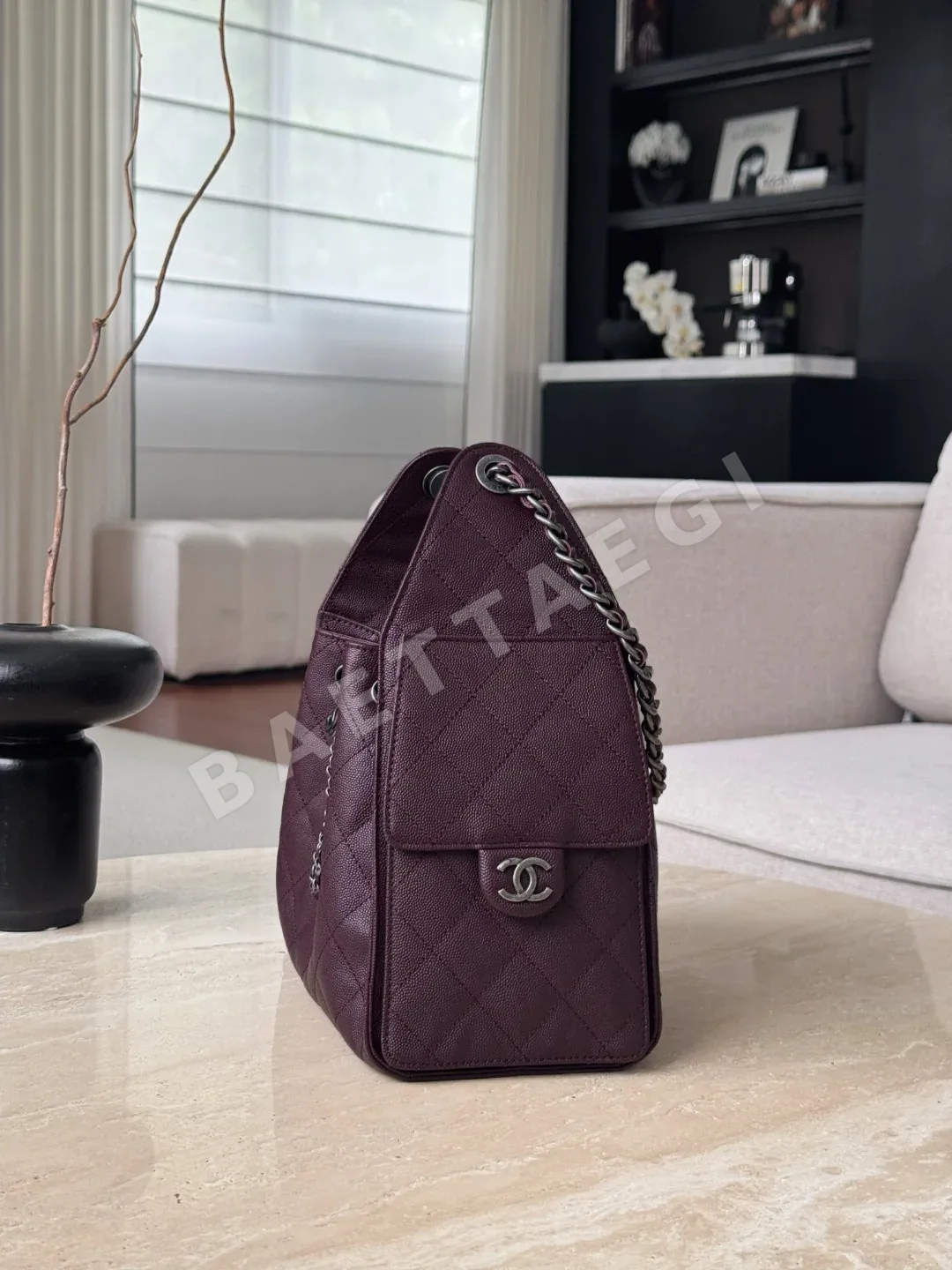 샤넬 스몰 퍼플 더블 C 크로스백 상세 이미지 3
