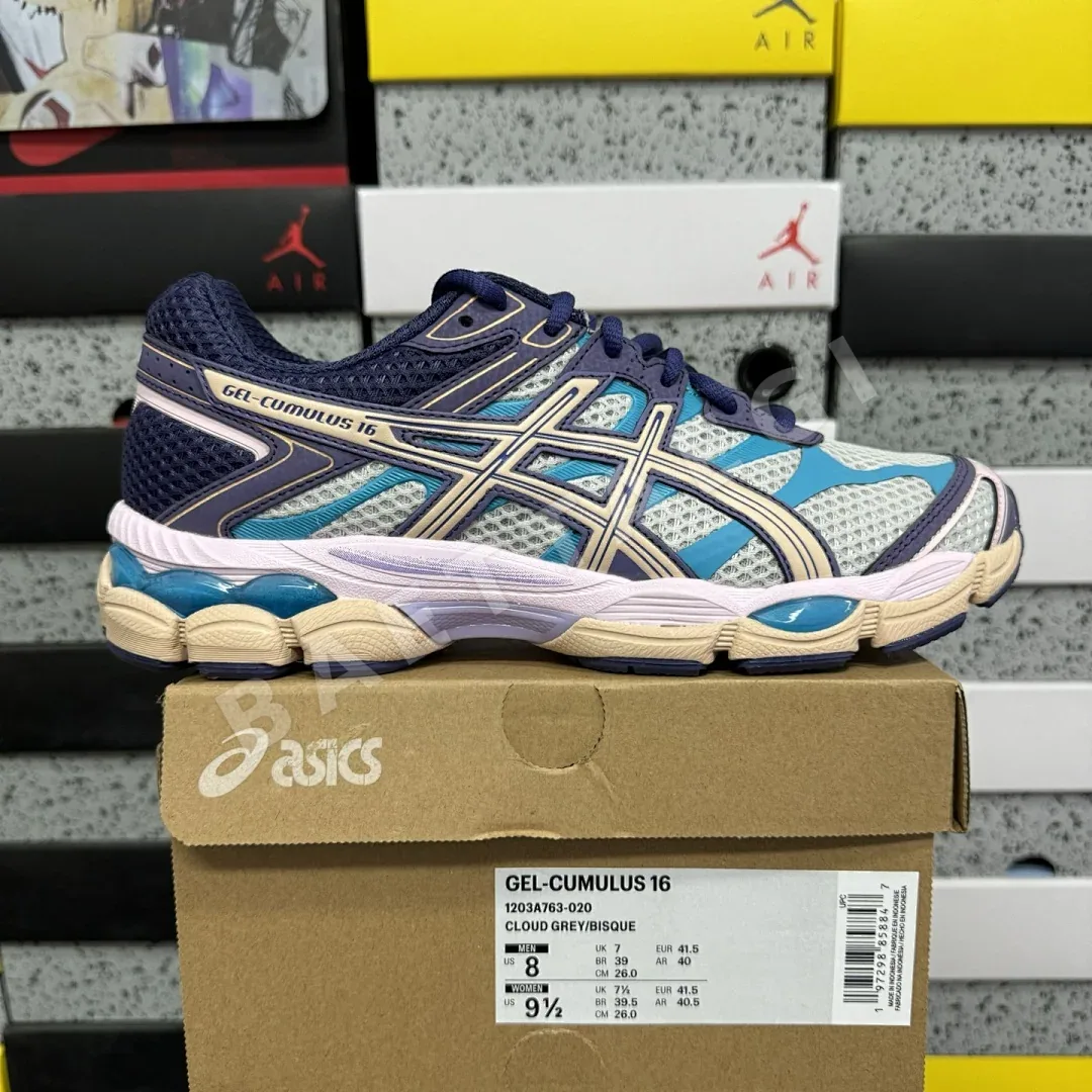 아식스 [TOP] 젤 큐뮬러스 16 1203A763-020 200297 Asics Gel-Cumulus 16 Purple Cloud Grey