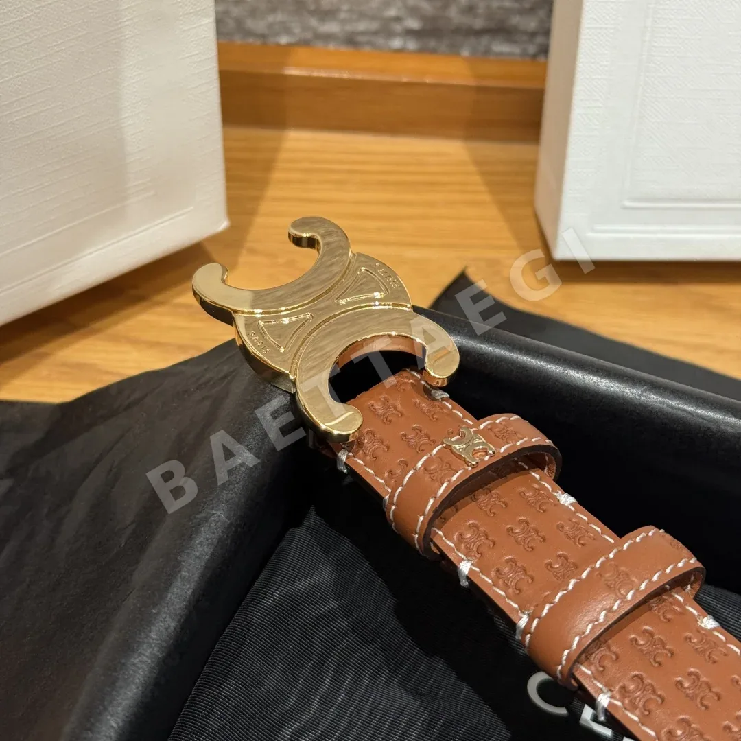 셀린느 개선문 로고 소가죽 벨트 상세 이미지 6