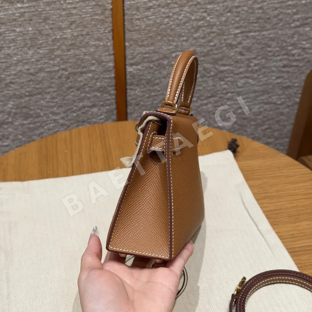 에르메스 미니 켈리 2 가죽 가방 상세 이미지 4
