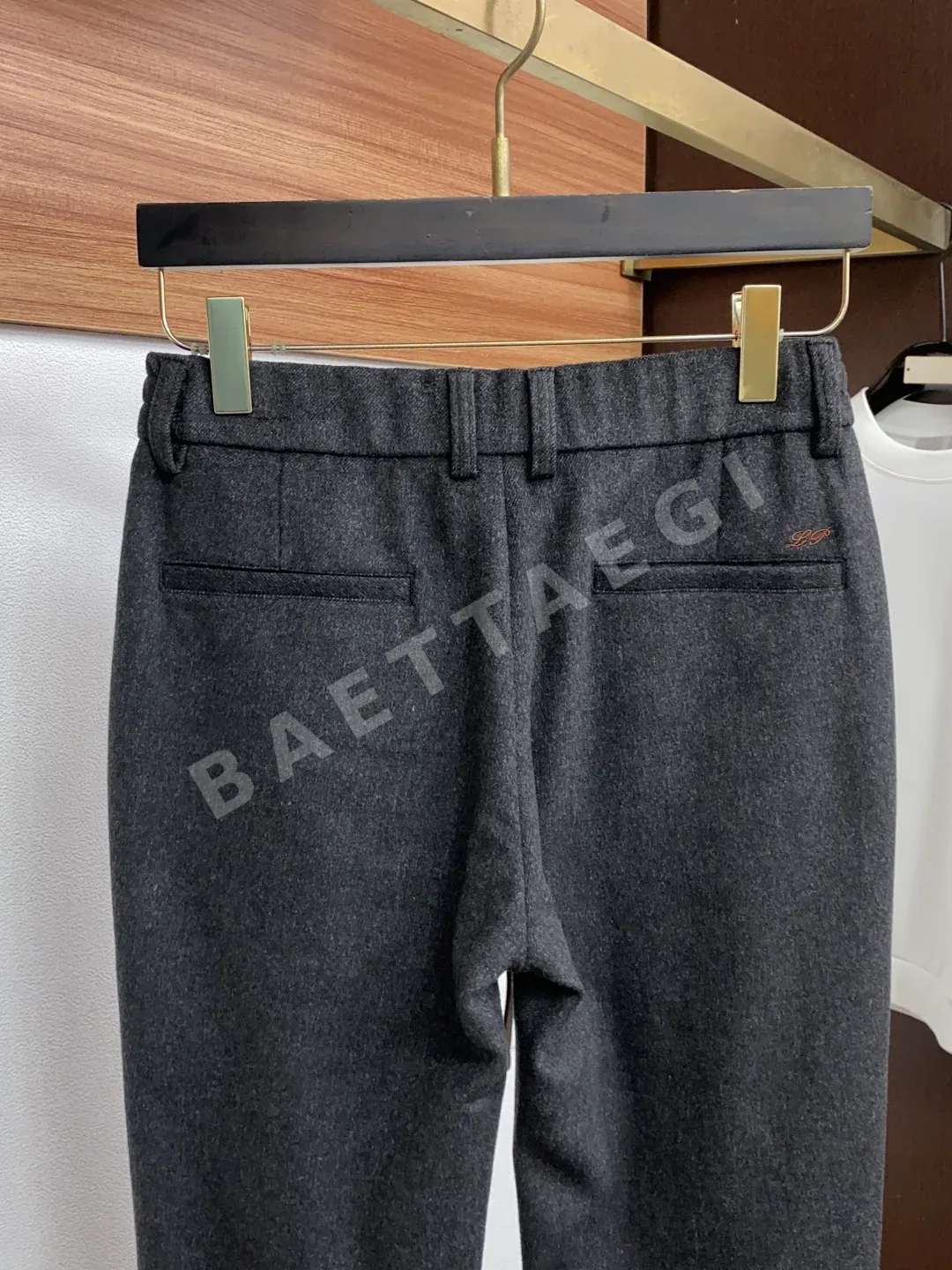 로로피아나 기모 울 밴딩 남성 바지 상세 이미지 9