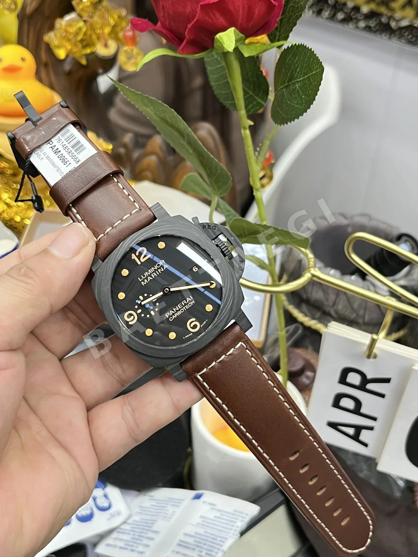 파네라이 루미노르 1950 자동 시계 PAM661 상세 이미지 9