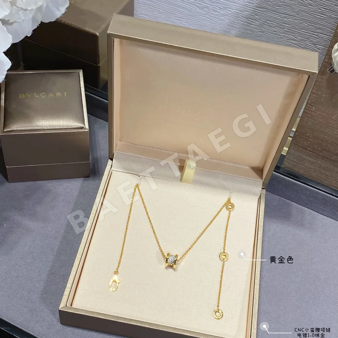 불가리 미니 웨이스트 금도금 목걸이 상세 이미지 6