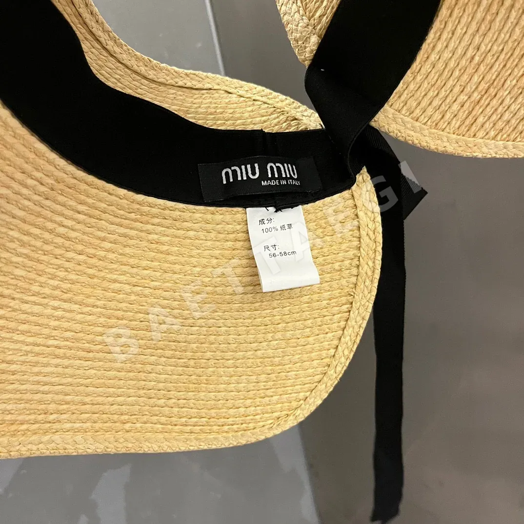 미우미우 라피아 밀짚 모자 상세 이미지 6