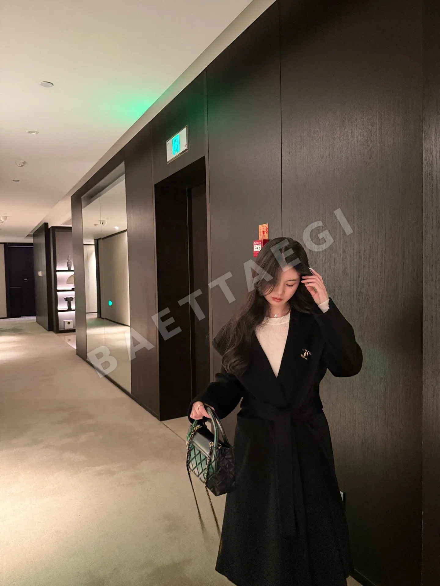 샤넬 후드 카시미어 여성 자켓 상세 이미지 7