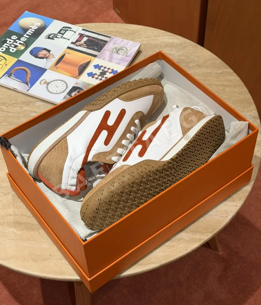 에르메스 스니커즈 멜란주 캐니언 염소가죽 상세 이미지 7