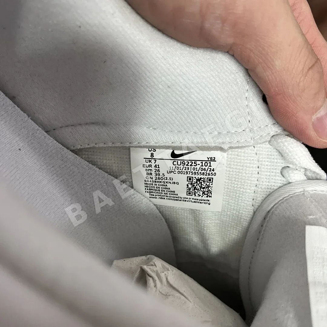 나이키 [G] 에어 포스 1 로우 화이트 레드 CU9225-101 201037 Nike Air Force 1 Low Supreme 상세 이미지 2