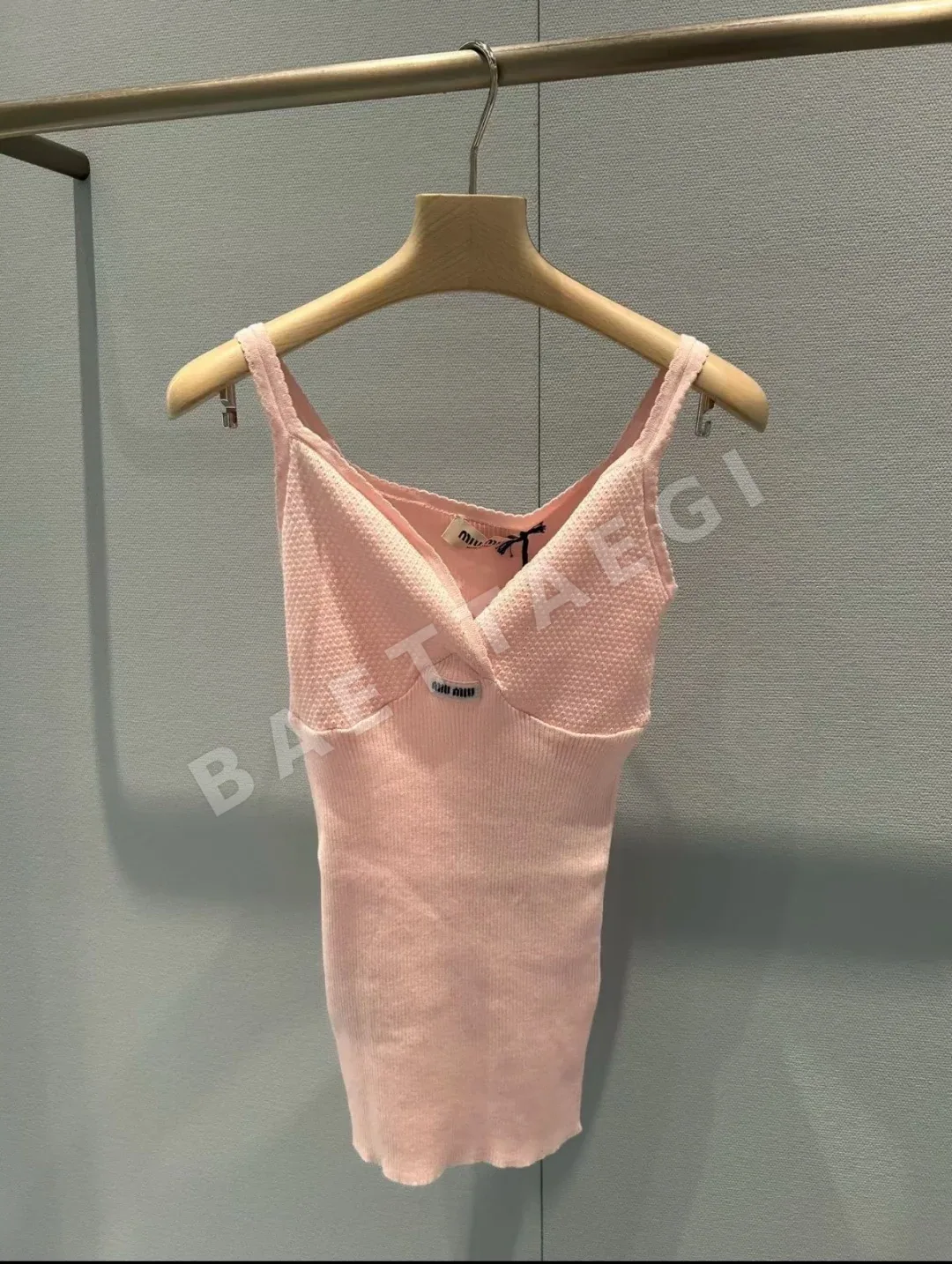 미우미우 레이스 캐미솔 여성 반팔 상세 이미지 3