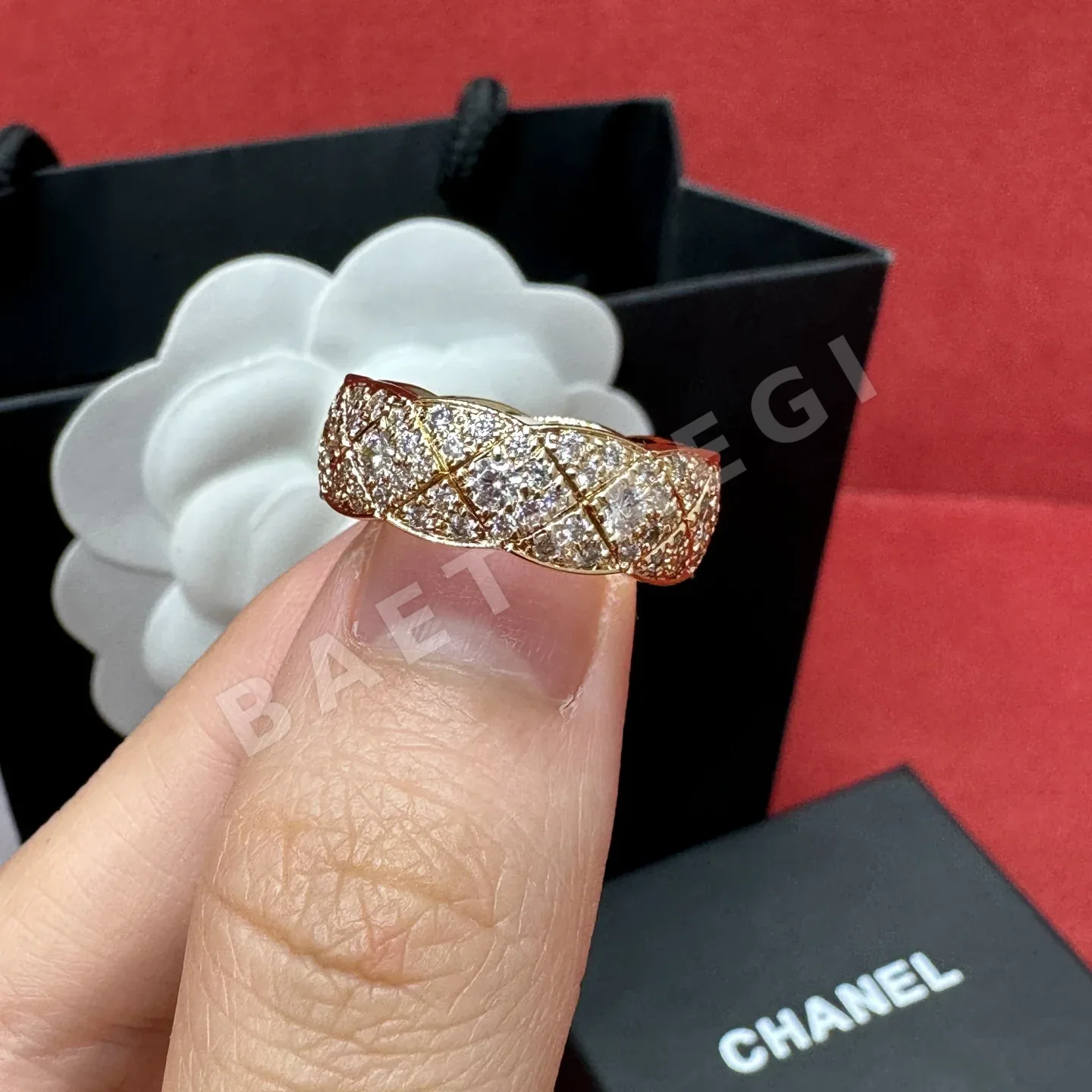 샤넬 코코 크런치 다이아몬드 반지 178430