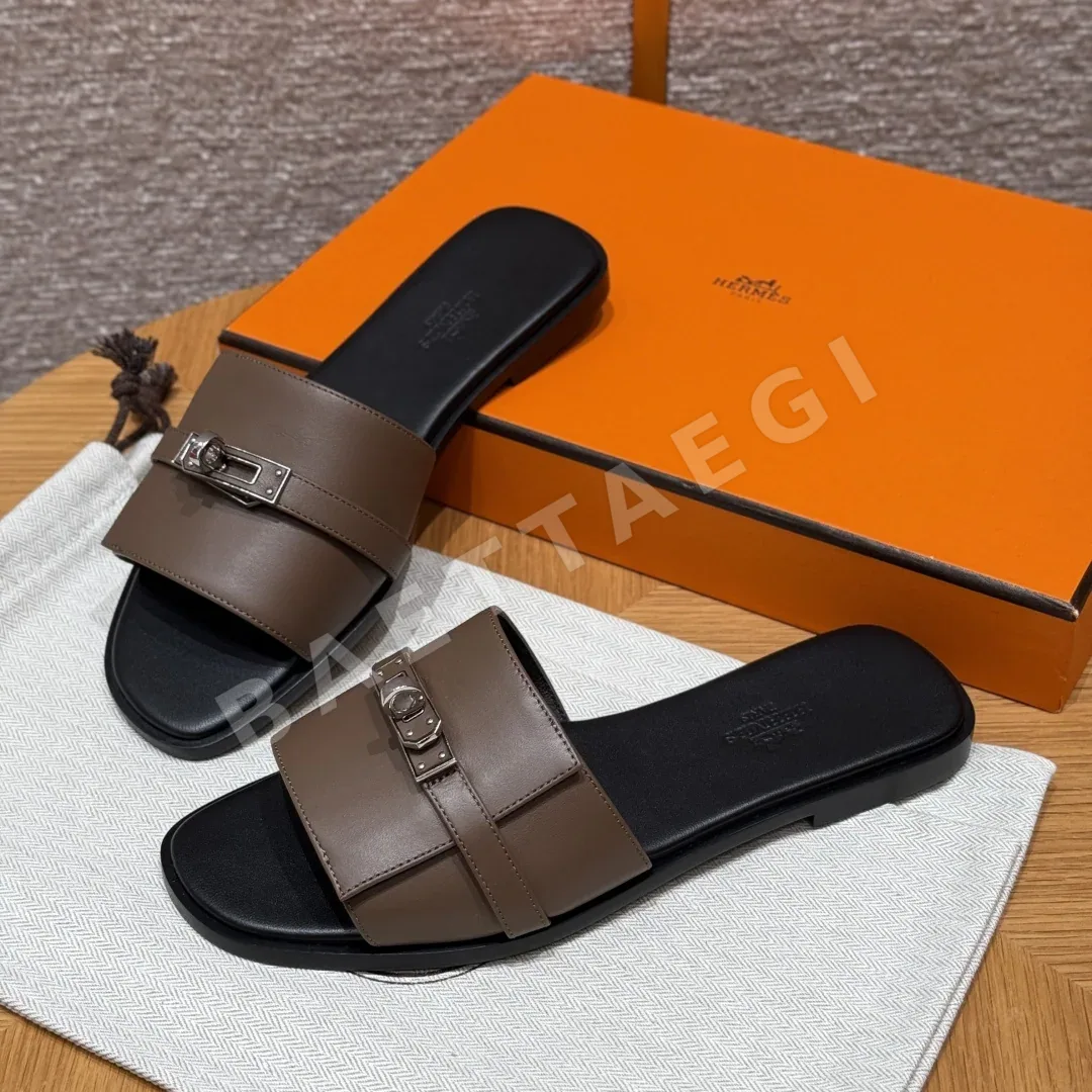 에르메스 줄리아 샌들 카프스킨 가죽 버클 상세 이미지 9